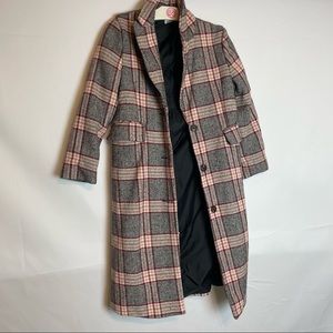 Shein pink trench coat